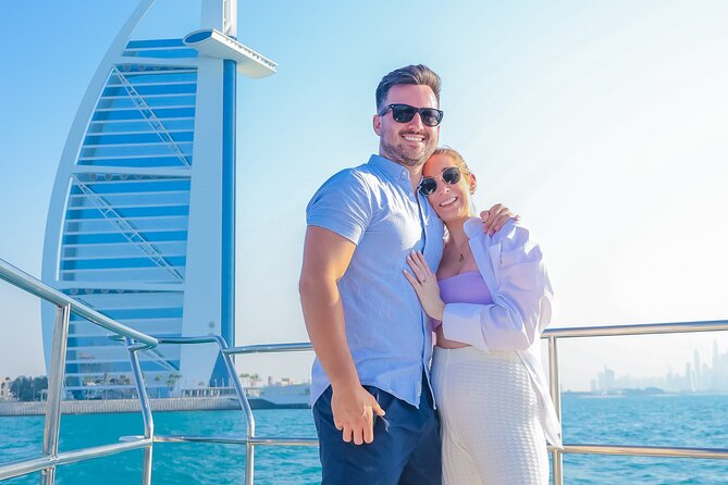 Dubai Luxury Yacht Tour with Live BBQ & Drinks - JBR, Palm Jumeirah, and the private island views