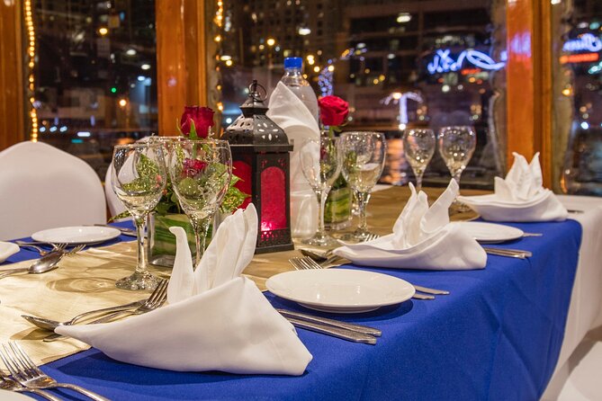 Dubai Marina: Luxury Dhow Dinner Cruise with Hotel Transfer - The Address Hotel, Bluewaters Island, and Ain Dubai