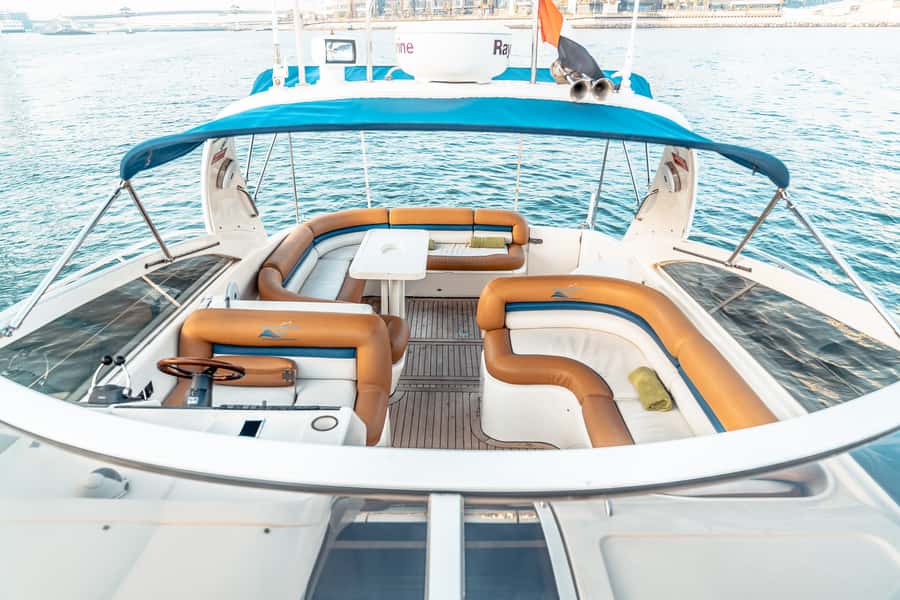 Dubai: Private Luxury Everest Yacht Cruise from Dubai Marina - Leaving Dubai Marina and passing Ain Dubai