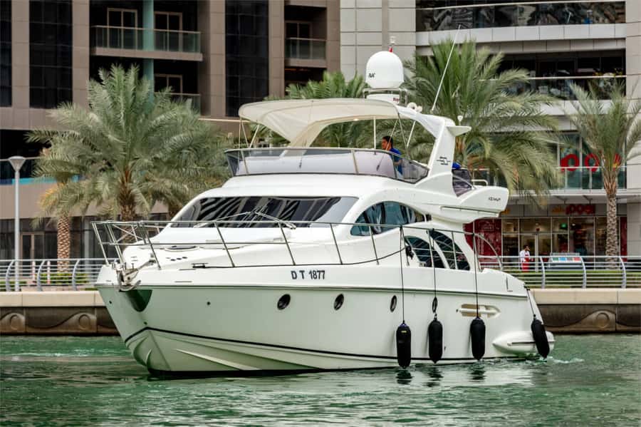 Dubai: Private Luxury Yacht Cruise for up to 20 People - The Palm’s major resorts and hotel frontage