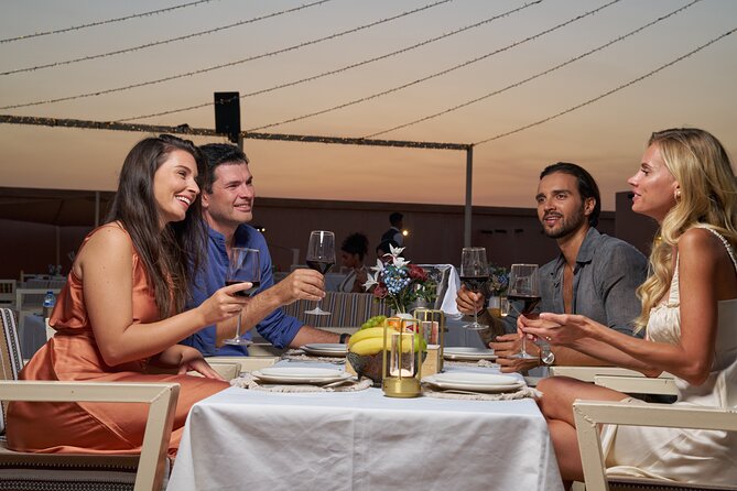 Dubai Private VIP Desert Dinner and Live Entertainment Show - A four-course dinner with Gold or Platinum seating