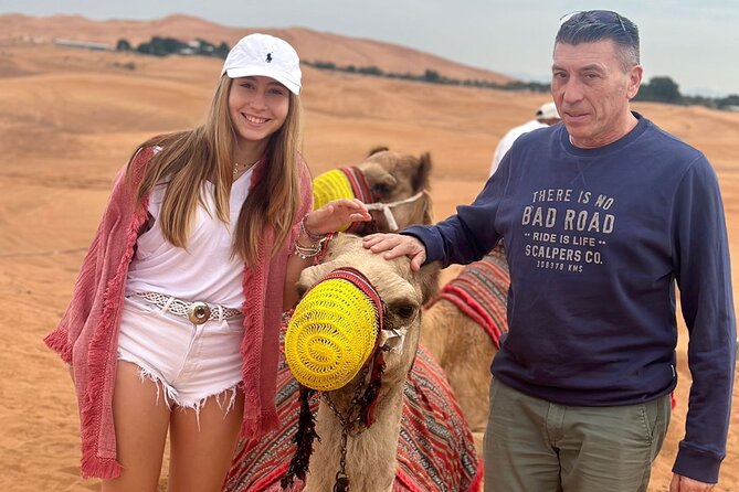 Dubai VIP Desert Safari & Sunset , Camel Ride, Premium dinner - Camel Riding and Sandboarding Keep Things Hands-On