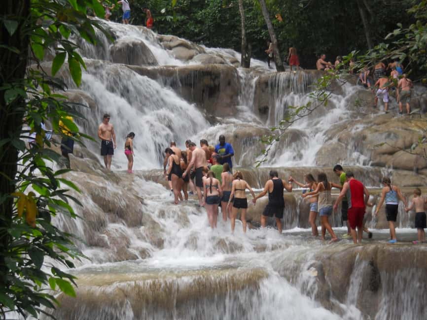 Falmouth: Dunn’s River Falls & Bamboo Beach Club VIP Access - What the four-course VIP lunch includes