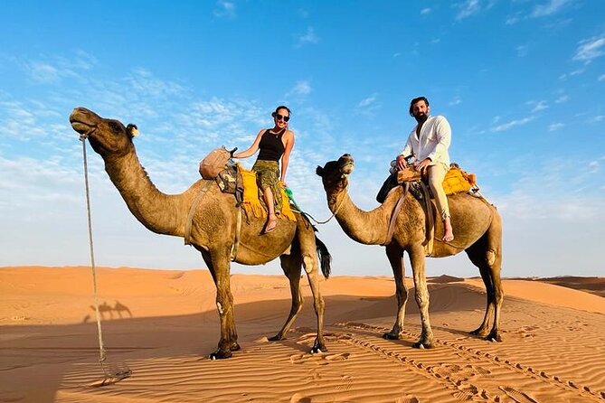 Fes to Fes Private Desert tour 1-night 2-Day Tour luxury camps - A luxury tent, dinner, and drums