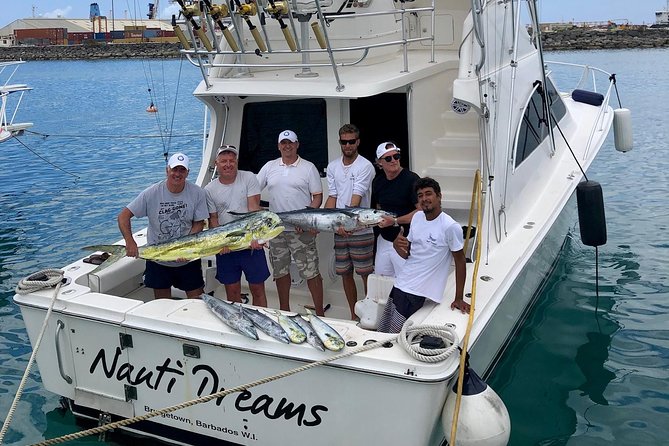Fishing Trips in Barbados onboard Nauti Dreams Luxury Charters - Fishing with Randy, Marlin, and the supplied gear