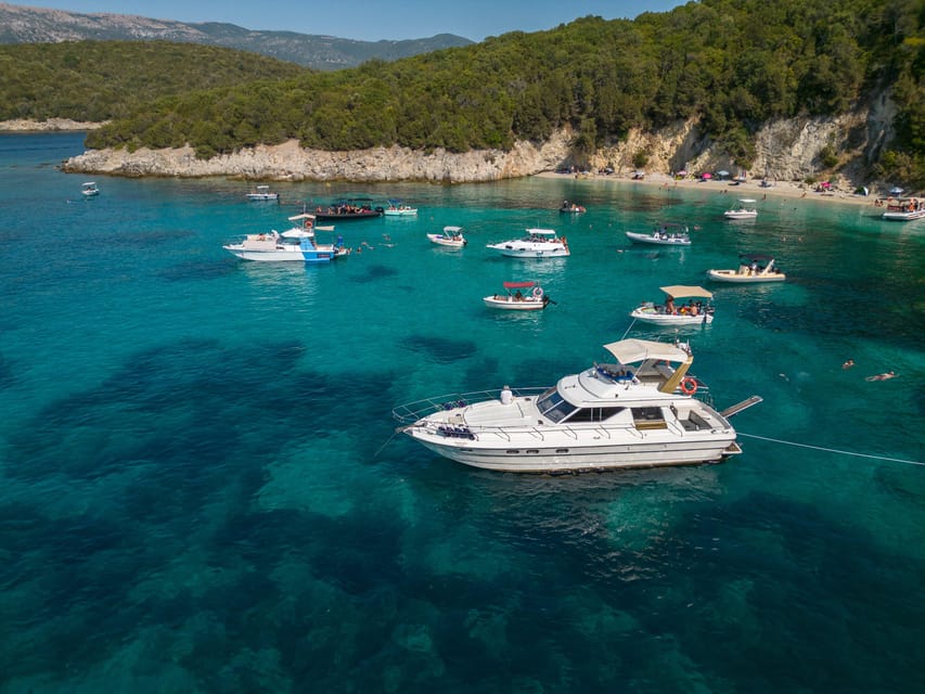 From Corfu: Luxury Yacht Cruise to Sivota and Blue Lagoon - Cruising out from Lefkimmi