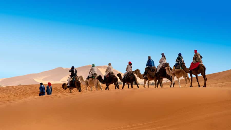 From Fes: 2-Day Luxury Desert Tour to Marrakech & Back Fez - A night in a luxury desert tent