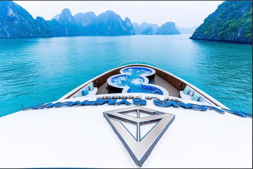 From Ha Long: Luxury Symphony Day Cruise with 2 Jacuzzi Pool - Sunset tea and the two Jacuzzi pools