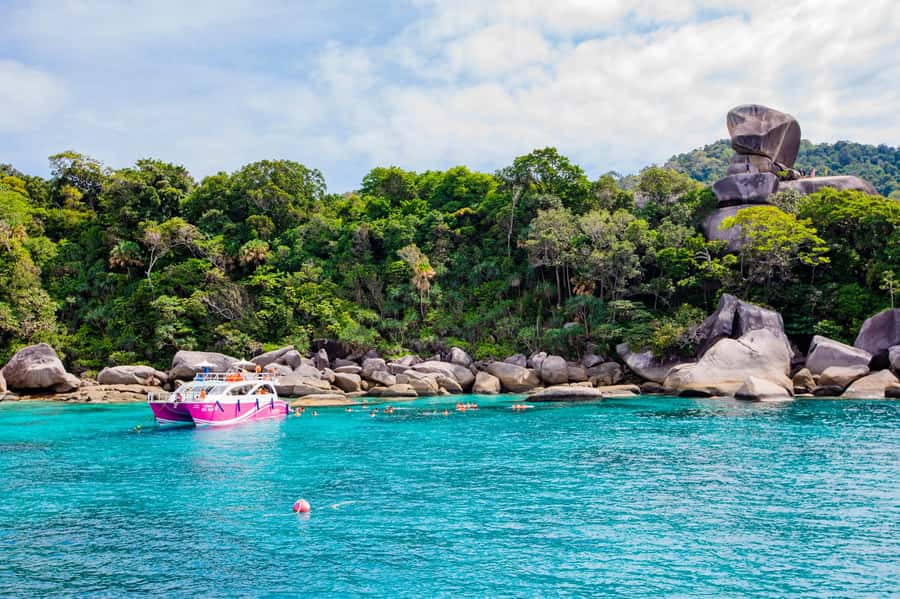 From Khao Lak: Similan Islands Day Trip by Luxury Catamaran - Koh Miang and Princess Bay: beach time with lunch