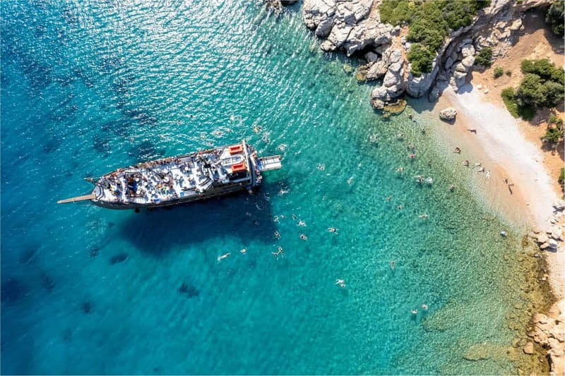 From Kos:A full day cruise in the newest luxury vessel! - The surprise stop and the long ride back