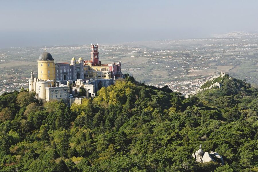 From Lisbon: Full-Day Sintra Tour by Luxury Car or Minivan - Pena Palace and the hills above town