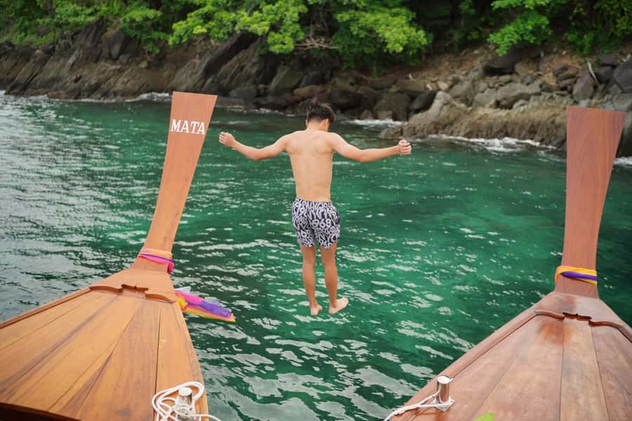 From Phuket : Private Luxury Long Boat to Khai Islands - Snorkeling, swimming, and water sports