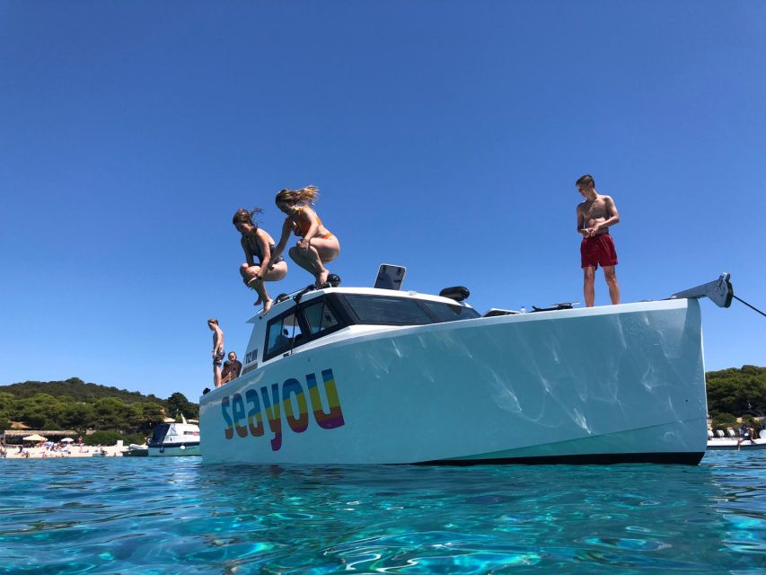 From Split: Luxury Cabin Boat Tour to The Blue Cave and Hvar - Entering the Blue Cave at Biševo