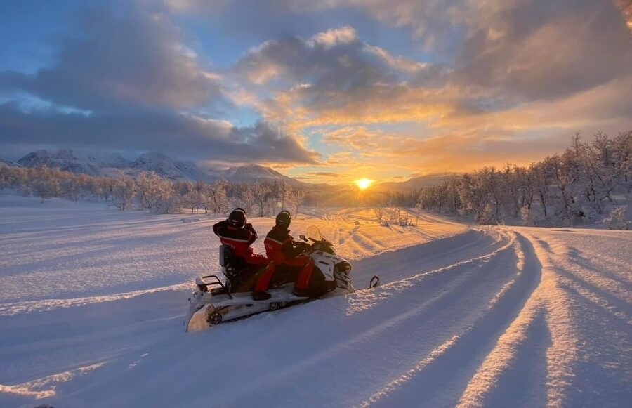 From Tromso: Eco Luxury Snowmobile Adventure to Lyngen Alps - Getting ready for the Lyngen Alps trail