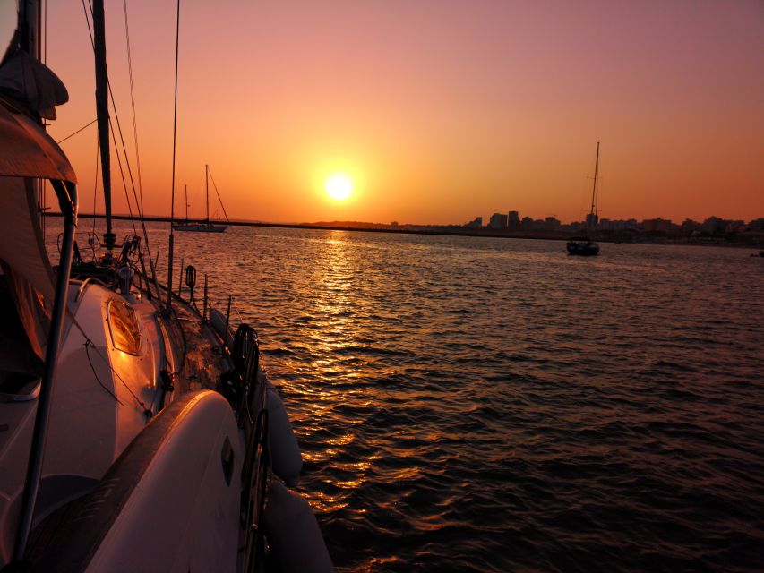 From Vilamoura: Sunset Tour on a Luxury Sailing Yacht - Falésia Beach and the clay cliffs