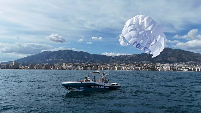 Fuengirola: Best luxury parasailing in Fuengirola - Taking off from Fuengirola’s seafront