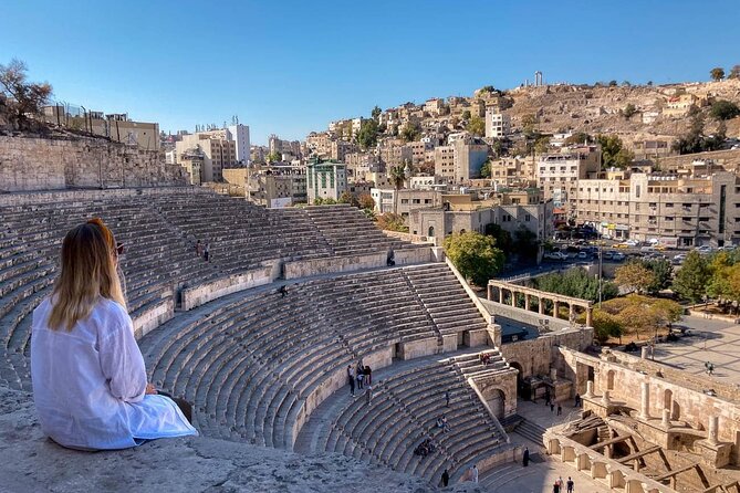Full Day Amman Private Luxury City Tour - Step inside the blue-domed King Abdullah Mosque