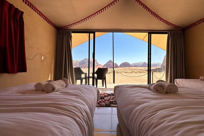 Full-Day Jeep Tour & Sleep in Luxury Tent with private Bathroom - Starting at Wadi Rum Rest House