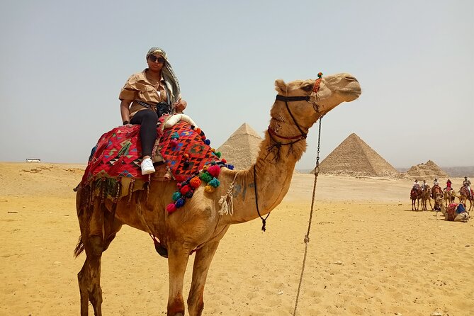 Giza Pyramids Private luxury tour, Lunch, Camel Ride & shopping - Chephren and Mykerinos put the largest pyramid in context
