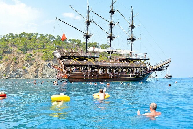GONSTER : Luxury Pirate Boat Trip Lunch & Soft Drinks & Transfer - Phaselis Bay, the longest first swim