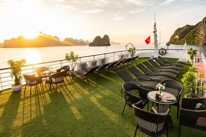 Halong bay 5star Cruise Day Trip: Buffet lunch & Limousine bus - Boarding at Tuan Chau Marina at 11:45 AM
