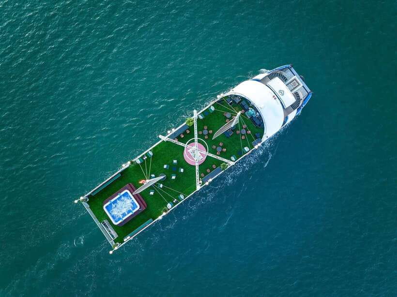 Halong Bay Luxury Cruise: Kayak&Swim,Cave, Party BEST SELLER - A full day on Halong Bay for $43