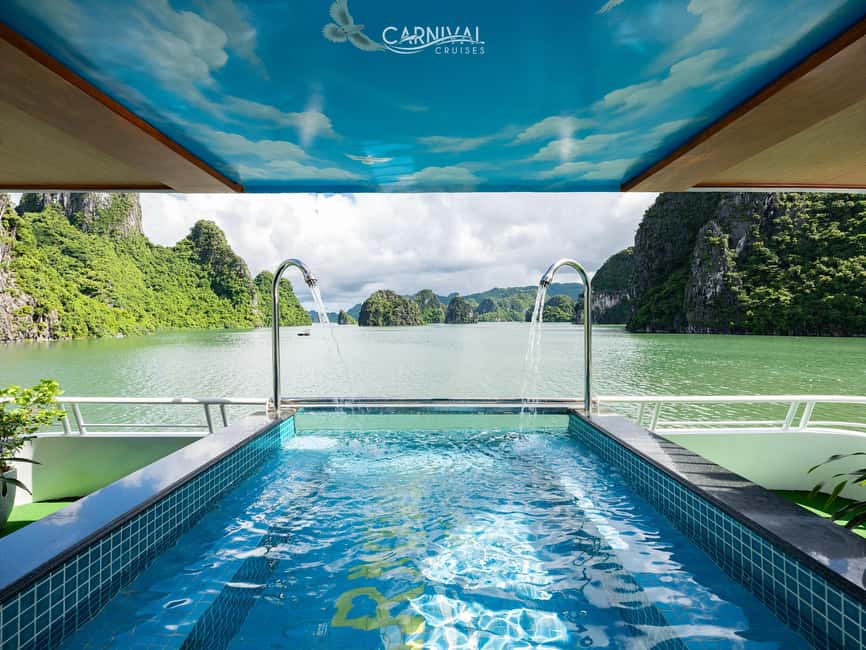 Halong Bay: Luxury Day Cruise w/ Pool, Kayak, Free Transfer - Sung Sot Cave and the walk through Bo Hon Island