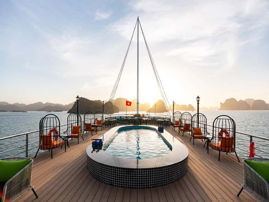 Halong Bay: Luxury Day Cruise w/ Pool, Kayak, Free Transfer - Getting from Hanoi to Tuan Chau Marina