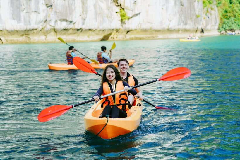 Hanoi/Ha Long: Ha Long Bay Luxury Day Cruise by Catamaran - Titop Island: viewpoint or beach time