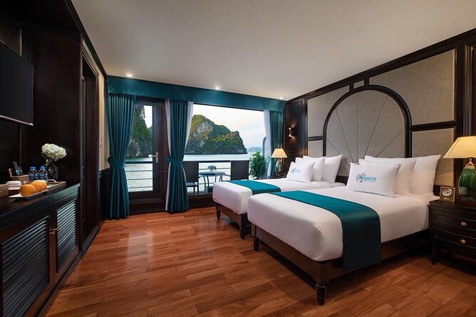 Hanoi: Luxury 3-Day Ninh Binh Trip and Halong 5-Star Cruises - Meals, cabins, and the cruise atmosphere