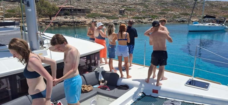 Heraklion: Luxury Catamaran Cruise to Dia Island with Lunch - Transfers require careful checking