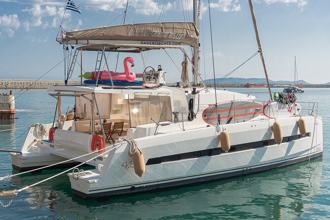 Hersonissos: Luxury Sunset Catamaran Cruise Sushi & Open Bar - The Catamaran Ride Across Malia Bay