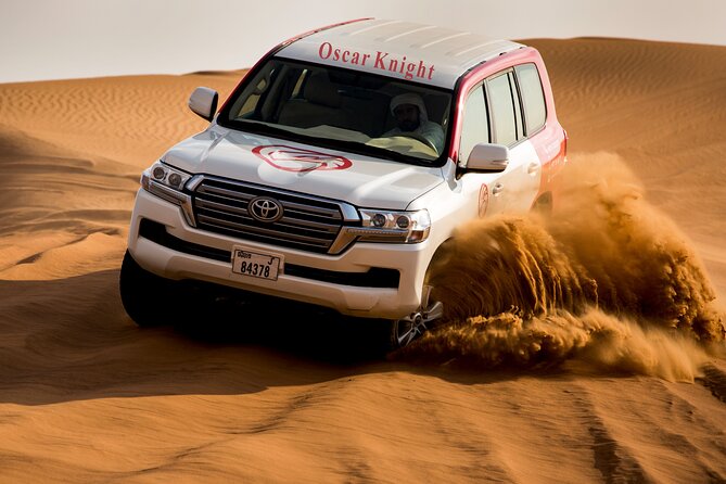 High Red Dunes with Camel Ride, Sandboarding, Falcon Show and VIP BBQ Dinner - Red dunes, fast turns, and a proper desert setting