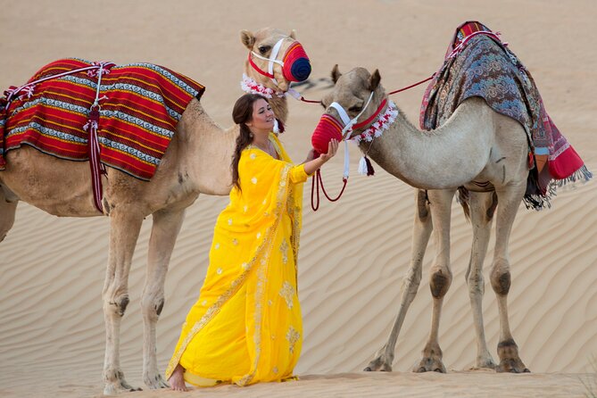 High Red Dunes with Camel Ride, Sandboarding, Falcon Show and VIP BBQ Dinner - Falcon photography and the cultural activities