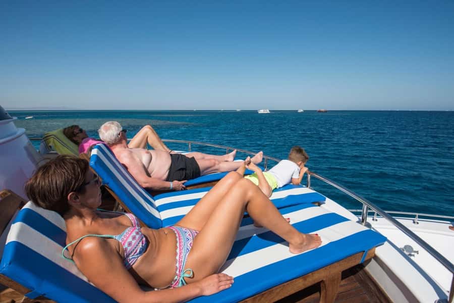 Hurghada: Luxury Orange Bay Cruise with Lunch and Pickup - Two snorkeling stops on the Red Sea