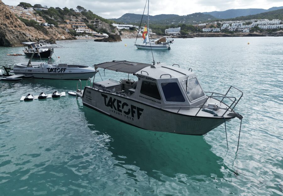 Ibiza: Beach and Cave Boat Tour with Luxury Water Toys - Reaching the caves from San Antonio