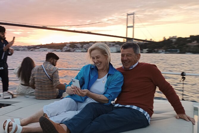 Istanbul Bosphorus Sunset Cruise on Luxury Yacht - Ortaköy Mosque and the first bridge