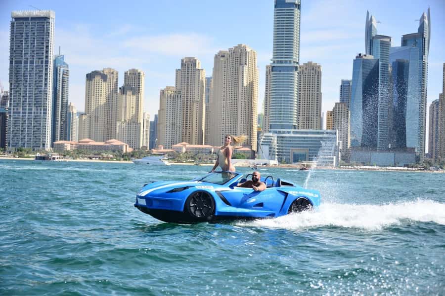 Jet Car Thrill Ride: Speed, Luxury & Adrenaline - Starting at Dubai Harbour and finding Waterlink