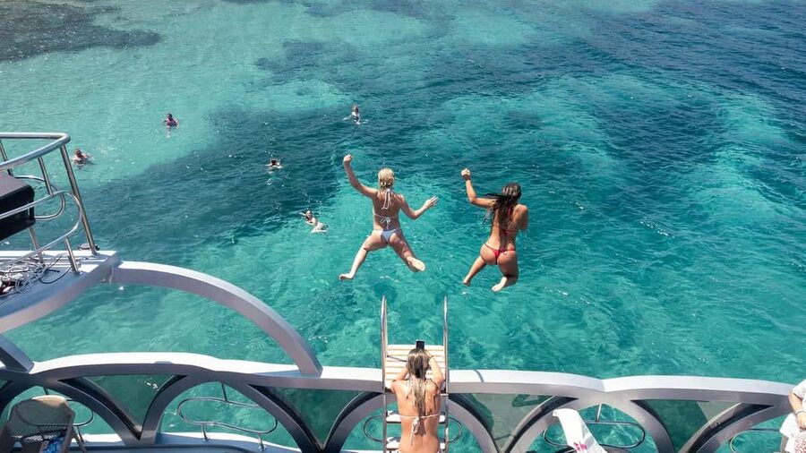 Kos Pearl 3 Island: Lounge in Luxury on the Aegean Waves - Blue Lagoon and the final boat jump