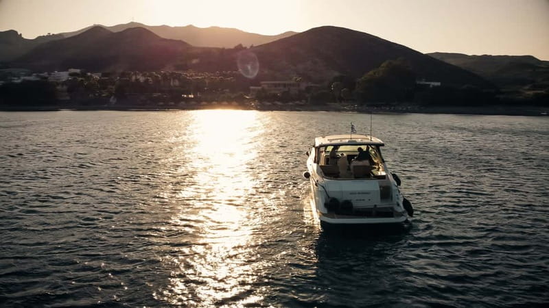 Kos: Seanomad Private Luxury Yacht Full Day 2 Islands Cruise - Vathi Beach and Pserimos: Clear Water Below Tall Cliffs