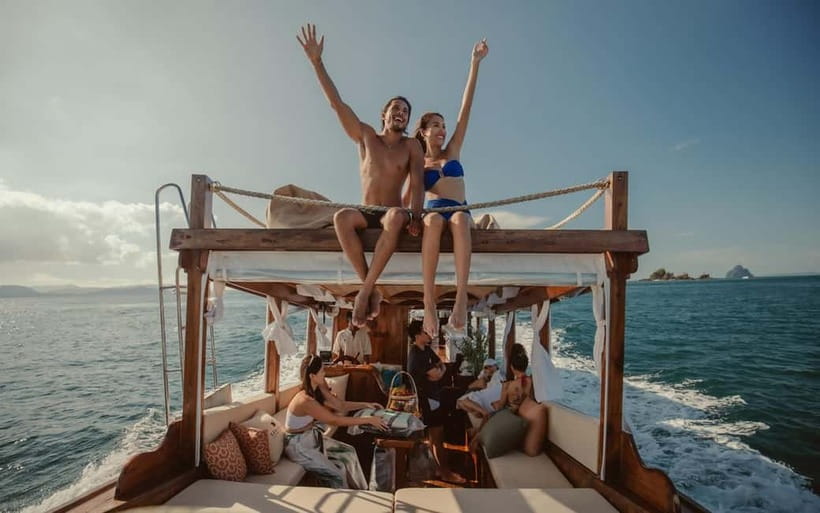Krabi: 7 Island Tour by Luxury Longtail Boat with Snorkeling - Snacks, fruit, and drinks on board