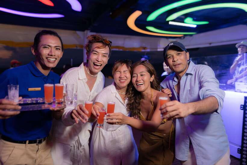 Krabi: Phi Phi Island Luxury Sunset Cruise by Meka Catamaran - Lunch, afternoon tea, and dinner onboard