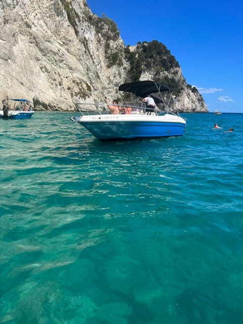 Laganas: Myzithres sunset experience with VIP speedboat - The first hour at Myzithres