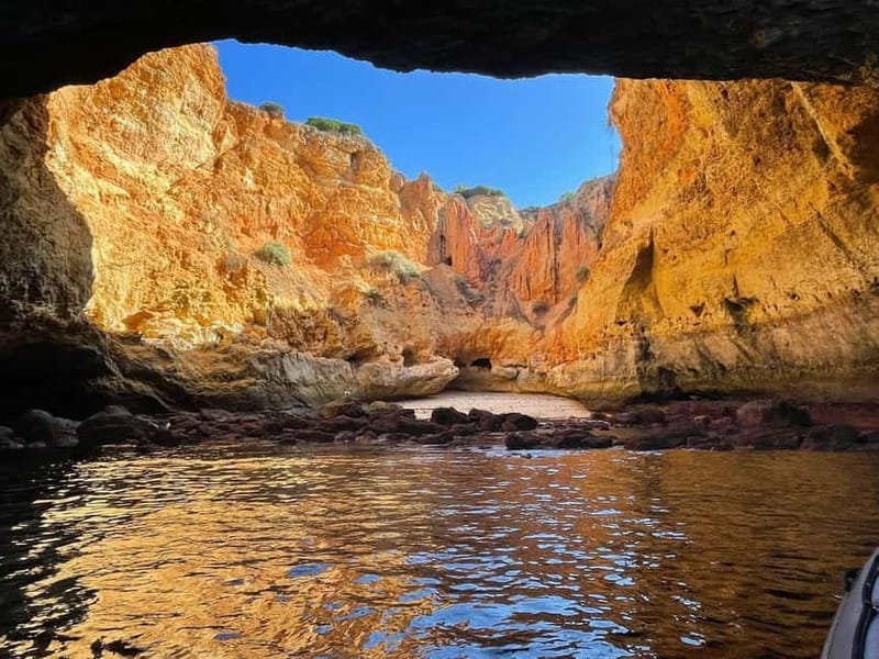 Lagos: Private Luxury Cruise with Tapas and Drinks - Leaving Marina de Lagos for the Algarve coast