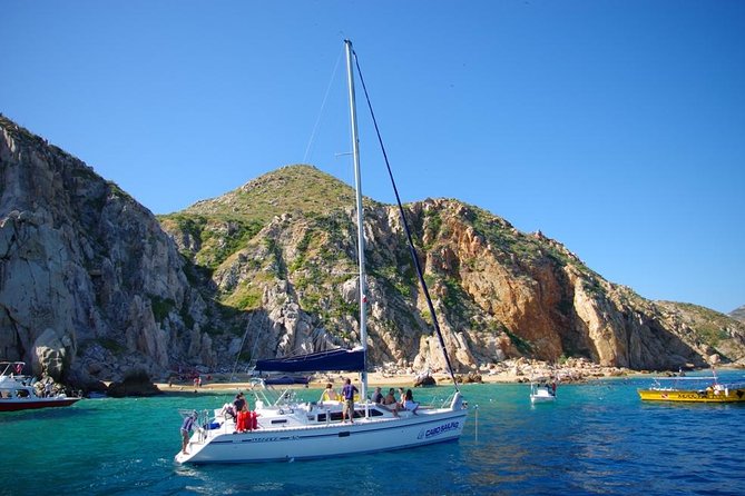 Lands End Luxury Sail and Snorkel Cruise in Cabo San Lucas - Lunch, snacks, and the open bar