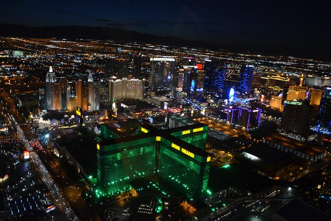 Las Vegas Helicopter Night Strip Flight Tour with Optional Dinner - A dinner plan at Pampas or Bonefish Grill