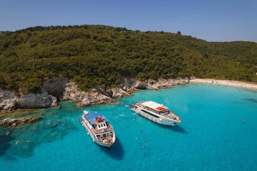 Lefkimmi: Paxos, Antipaxos, and Blue Caves Luxury Cruise - The Blue Caves are the visual highlight