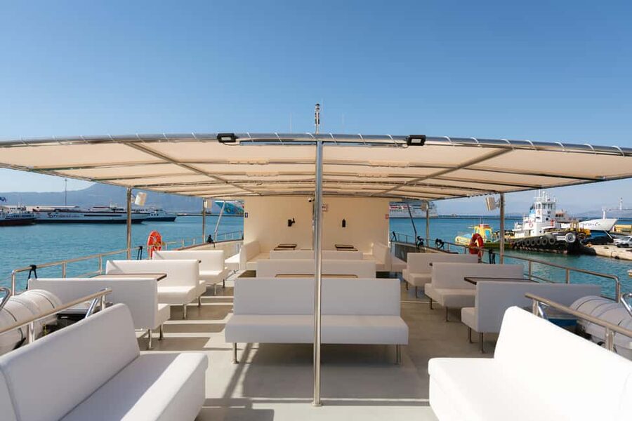 Lefkimmi: Paxos, Antipaxos, and Blue Caves Luxury Cruise - Voutoumi Beach: beautiful water, crowded swimming