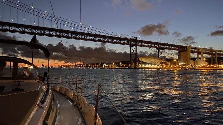Lisbon: Luxury Sailboat Cruise at Night - Time Out Market, Bairro Alto, and the central waterfront