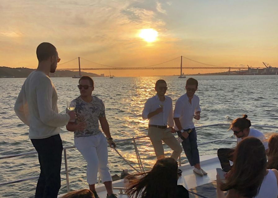 Lisbon: Private Tagus River Sunset Cruise on a Luxury Boat - Bairro Alto, Commerce Square, and the castle hills